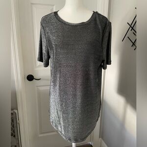 Vylette Metallic Knit Women's Top, Size M